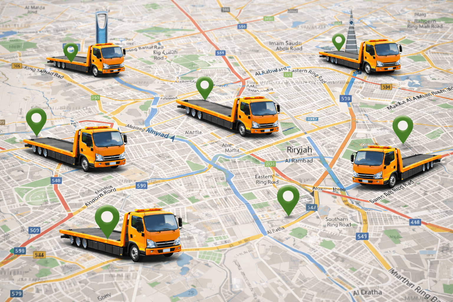 خريطة رقمية لنظام التغطية الشاملة